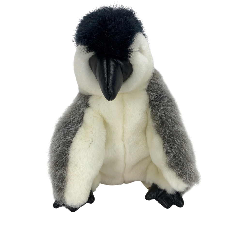 Folkmanis Emperor Penguin Finger Hand Puppet Plush Stuffed Animal Toy Bird